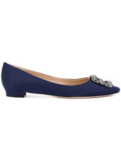 Hangisi embellished ballerina shoes Manolo Blahnik