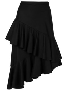 асимметричная юбка с отделкой из воланов Isa Arfen