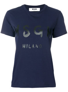 футболка с логотипом  MSGM