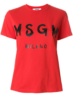 футболка с логотипом  MSGM