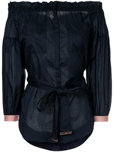 off-the-shoulder belted shirt GINGER & SMART