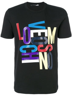 футболка с принтом букв Love Moschino