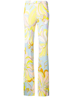 брюки прямого кроя с абстрактным принтом  Emilio Pucci