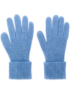 перчатки ребристой вязки N.Peal
