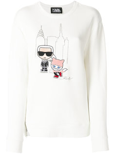 толстовка Karl & Choupette Skating Karl Lagerfeld