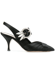 декорирвоанные туфли Miu Miu