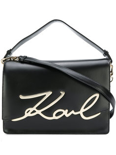 большая сумка через плечо Signature Karl Lagerfeld
