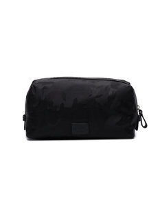Large black camouflage nylon wash bag Valentino