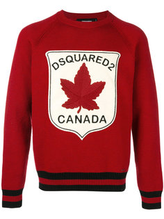 джемпер с клиновым листом Dsquared2
