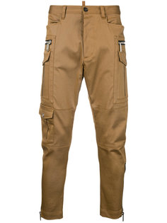 приталенные брюки с молниями Dsquared2