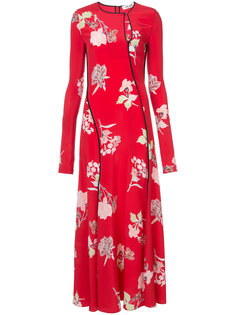 длинное платье с цветочным принтом Dvf Diane Von Furstenberg