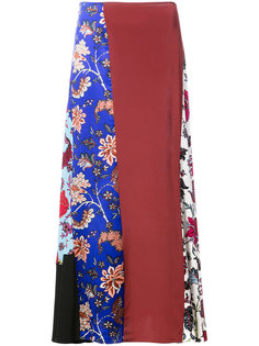юбка с цветочным принтом пэчворк Dvf Diane Von Furstenberg