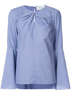 twist front button sleeve blouse Prabal Gurung
