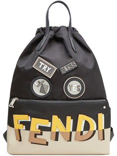 рюкзак с аппликациями Fendi