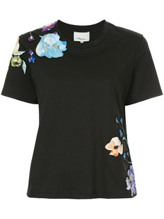футболка с цветочной аппликацией  3.1 Phillip Lim