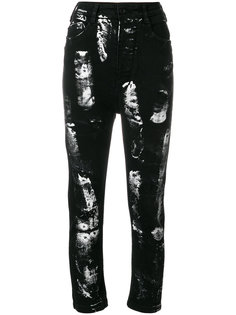 painted cropped jeans Barbara I Gongini