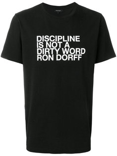 футболка с принтом спереди  Ron Dorff