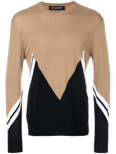 свитер с зигзагообразным узором Neil Barrett