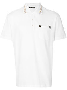 футболка-поло с греческим орнаментом Versace