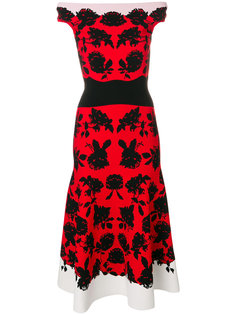 платье миди с цветочным принтом Alexander McQueen