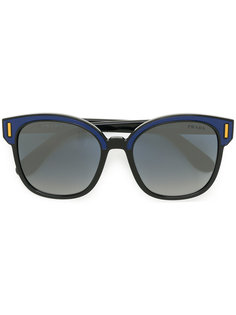 квадратные солнцезащитные очки дизайна "колор-блок" Prada Eyewear