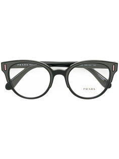 очки в оправе "кошачий глаз" Prada Eyewear