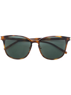 tortoiseshell square sunglasses Saint Laurent Eyewear