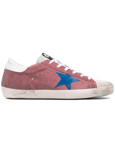 кроссовки с синими звездами Golden Goose Deluxe Brand