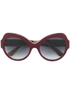 солнцезащитные очки с массивной круглой оправой Dolce & Gabbana Eyewear