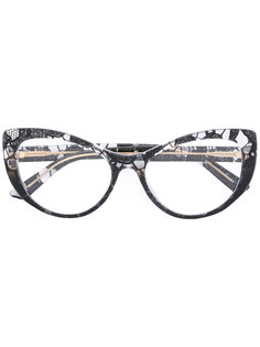 lace cat-eye glasses Dolce & Gabbana Eyewear