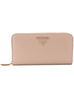 кошелек с бляшкой с логотипом Prada