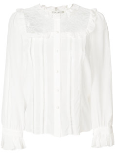 рубашка с кружевным нагрудником Alice+Olivia