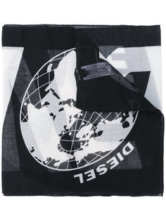 шарф с логотипом  Diesel