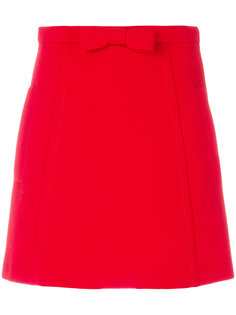 декорированная юбка с бантом Miu Miu