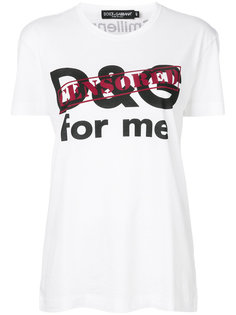 футболка с надписью Dolce & Gabbana