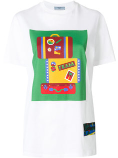 футболка с логотипом box Prada