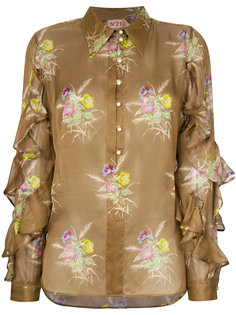 блузка с рюшами и цветочным принтом Nº21