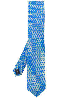 golf club print tie Salvatore Ferragamo