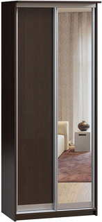Шкаф купе Байкал-80-200 Венге с зеркалом 2 двери 
