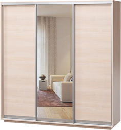 Шкаф купе Мюнхен-210-220 Дуб Молочный 3 двери 