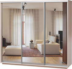 Шкаф купе Орлеан-240-220 Дуб Молочный 3 двери 