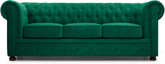 Диван Честер-3 Velvet Emerald 