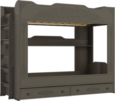 Кровать детская двухъярусная Ассоль-3 Грей 