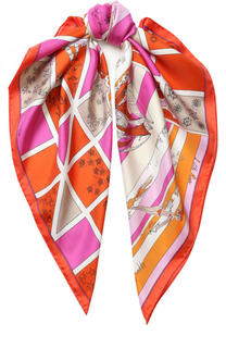 Шелковый платок с принтом Emilio Pucci