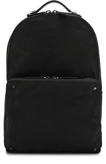 Текстильный рюкзак с камуфляжным принтом Valentino