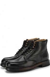 Высокие кожаные ботинки на шнуровке Tom Ford