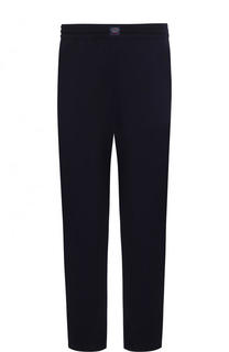 Хлопковые брюки прямого кроя с поясом на резинке Paul&amp;Shark