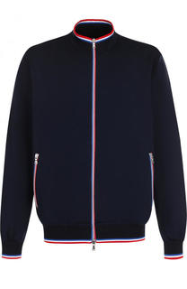 Хлопковая толстовка на молнии с контрастной отделкой Paul&amp;Shark