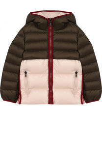 Пуховая куртка с капюшоном Moncler Enfant