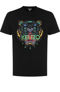 Хлопковая футболка с принтом Kenzo